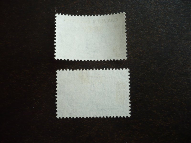 Stamps - Cayman Islands - Scott# 154, 160 - Mint Hinged Part Set of 2 Stamps