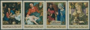 Burundi 1967 SG333-336 Christmas set MNH