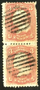 U.S. #65 Used PAIR 