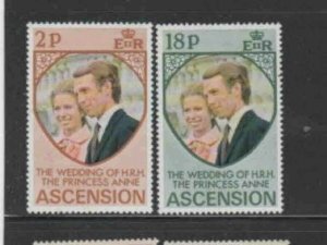 ASCENSION #177-178 1973 PRINCESS ANNE WEDDING MINT VF NH O.G aa