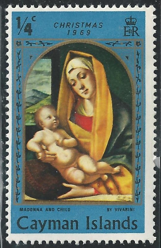 Cayman Islands #242 1/4c Madonna and Child ~ MH