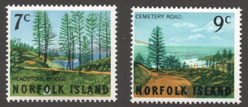 Norfolk Island (1966) - Scott # 88 - 89, MNH