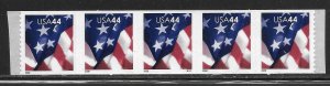 Scott #4392 44c Flag Coil PNC/5 #S1111 F VF MNH - DCV=$6.50