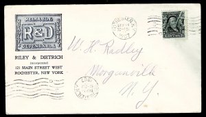 1907 Riley & Dietrich - Rochester NY - flap stuck