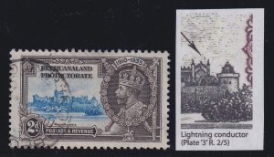 Bechuanaland Protectorate, SG 112c, used Lightning Conductor variety