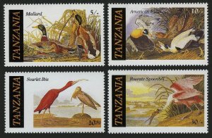 Tanzania 306-309,MNH.Michel 315-318. Audubon's birds 1986.Mallard,Eider,Ibis,