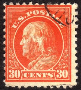 1917, US 30c, Benjamin Franklin, Used, Sc 516