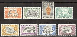 Nigeria Scott 80-87 MNHOG - 1953 Nigeria Places and Culture - SCV $8.80