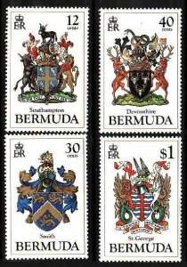 Bermuda-Sc#457-60- id6-unused NH set-Coat of Arms-1984-