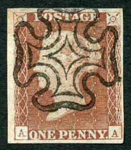 1841 Penny Red (AA) Plate 10 OUTSTANDING