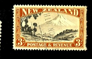 New Zealand #198 Used FVF Creases Short Perfs Cat$50