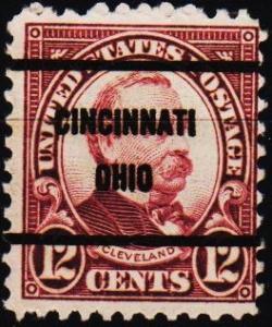 U.S.A. 1922 12c(Pre Cancel) S.G.693 Fine Used