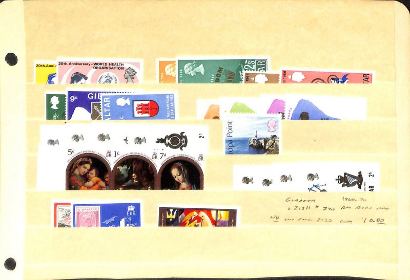 Gibraltar, Postage Stamp, #213..240 Mint NH, 1968-1970