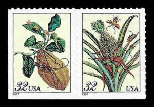 PCBstamps  US #3126/3127b Pair 64c(2x32c)Maria Botanical Prints, MNH, (19)