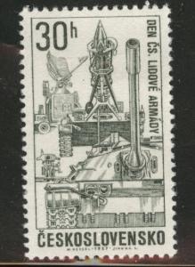 Czechoslovakia Scott 1503 MNG 1967 Peoples Army stamp no gum