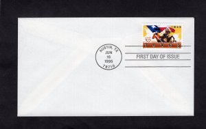 2968 Texas, FDC no cachet