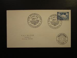 Greenland 1954 SAS Flight Cover 30 Ore Value - Z5973