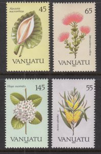 Vanuatu 515-518 Flowers MNH VF