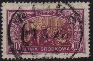 Central Lithuania - 1921 - #41 - used - Perf 13 1/2