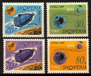 1966 Albania 1067-1070 Space flight Luna probe - Luna 10 7,00 €