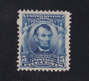 US 304 5c Lincoln Mint VF-XF OG H SCV $60