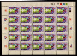 1974 SOCCER FOOTBALL WORLD CUP URUGUAY Sc#881 MNH STAMP FULL SHEET CV$400