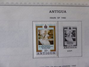 Antigua 1976-1984 Stamp Collection on Alb Pgs