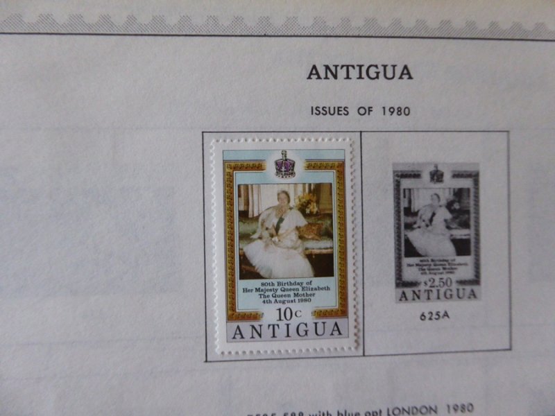 Antigua 1976-1984 Stamp Collection on Alb Pgs