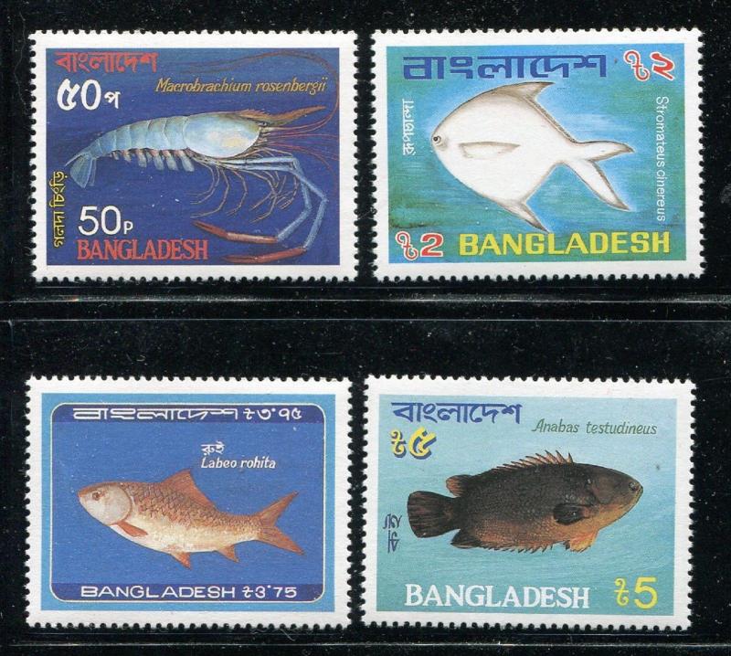 Bangladesh 225-228, MNH Marine Life, Fish 1983. x29356