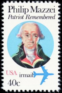 C98, 40¢ Multiple Colors Shifted Error Airmail Stamp Mint NH - Stuart Katz