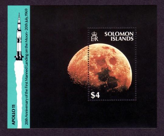 Solomon Islands 647 Mint NH S/S Moon Landing!