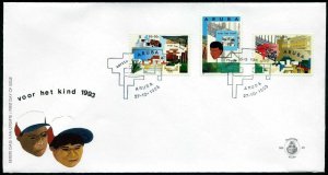 Aruba B32-B34 FDC. 1993.Youth Foreign Study Program.