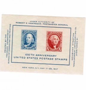 United States 1947 Sc 948 International Philatelic Exhibition Mini Sheet