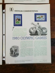 US 1979 Complete Year Set #105-121 USPS Commemorative Stamp Panels SCV $163.75