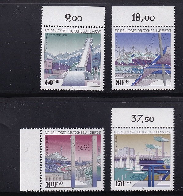 Germany  #B741-B744  MNH  1993  sport promotion  Olympics