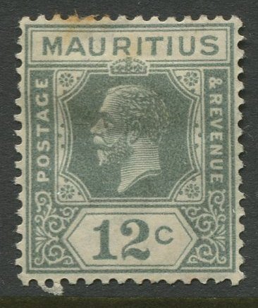 STAMP STATION PERTH Mauritius #189 KGV Definitive Issue MH Wmk 4 Type II 1922