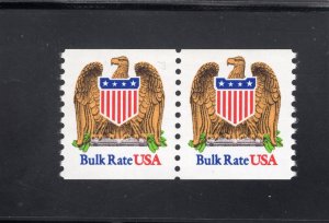 2602 Bulk Rate, MNH coil pair