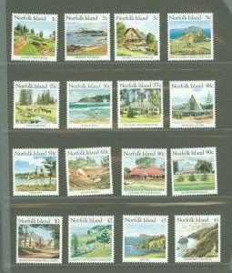 Norfolk Island #401-416  Single (Complete Set)