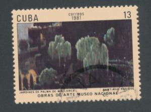 Cuba 1981 Scott 2382 used - 13c, Art, Natl museum, Santiago Rusinol Prats