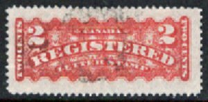 Canada - Registration Stamps - 2 Cents - VG Condition # F1 Used