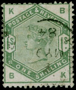 SG196, 1s dull green, USED. Cat £300. BK