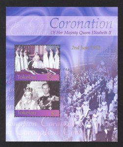 Tokelau Sc# 322 SG# MS350 Used 2003 QEII Coronation Anniversary