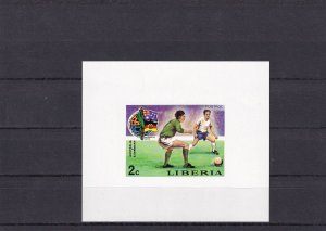 SA18c Liberia 1974 FIFA World Cup, West Germany mint minisheet imperf