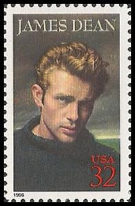 US 3082 Legends of Hollywood James Dean 32c single MNH 1996