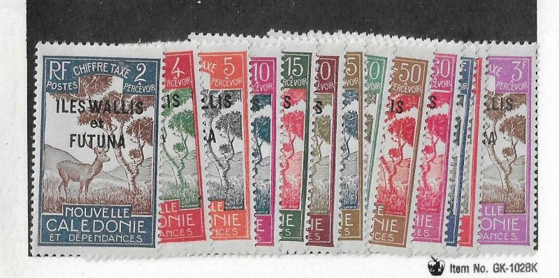 Wallis & Futuna Sc #J11-J23 set of 13 dues OG VF