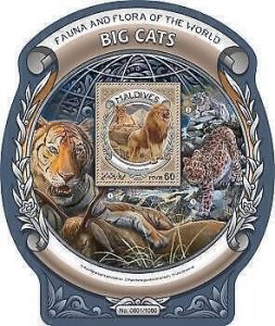 Maldives MNH S/S 3612 Big Cats 2016