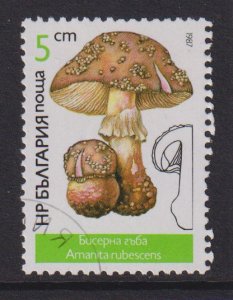 Bulgaria   #3232  cancelled  1987  mushrooms  5s