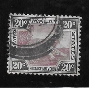 Federated Malay States 1901 Tiger Sc 24 Used A1902