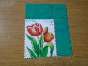 Latvia  #  Year 2014  MNH   Flowers