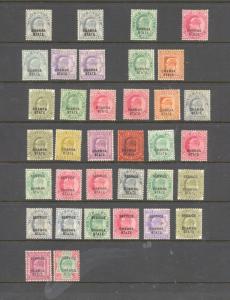  INDIA , STATES , CHAMBA , EDWARD VII , 35 x stamps mounted mint.hcv 